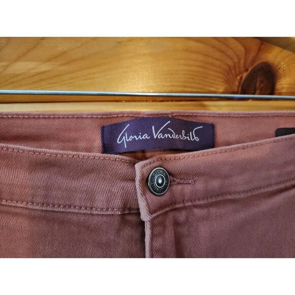 Gloria Vanderbilt Womens Plus Size 22W Straight leg Havana Pink - Picture 7 of 9